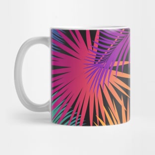 Tropical Palm Tree Colorful Leaves Branches Aloha Modern Design Mug